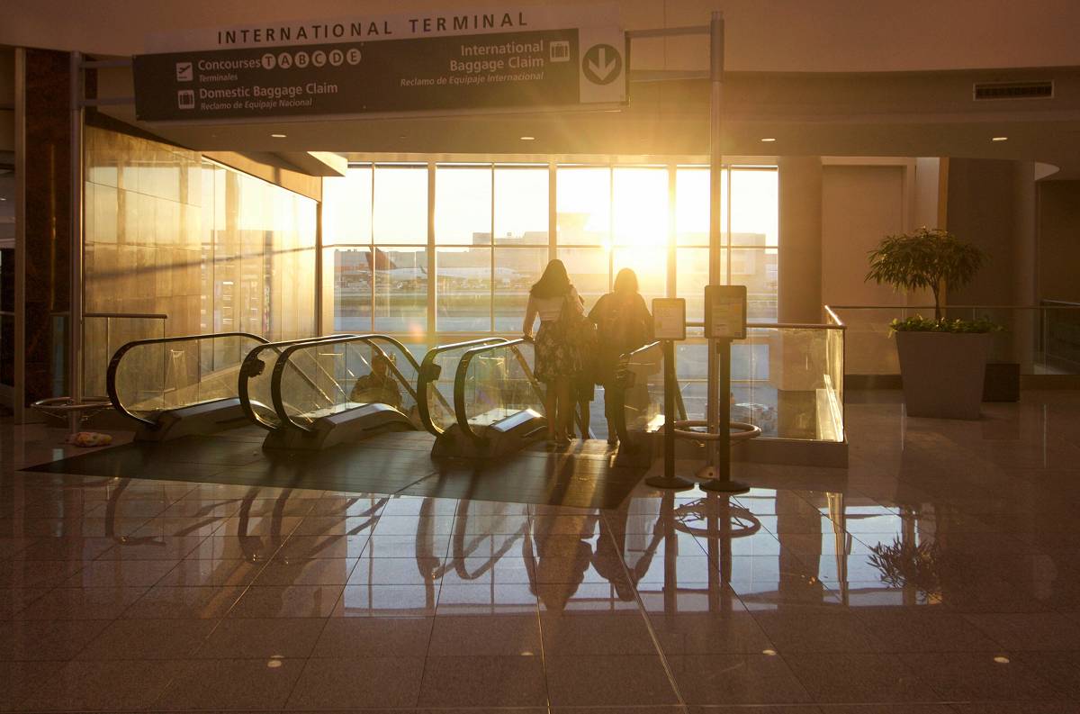 Support That Moves With You Early morning airport travellers